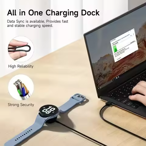 Wireless Watch Charger Compatible For Samsung Galaxy Watch 5 Pro 5/4/3 Active 2/1Gear Sport/S3 Porta