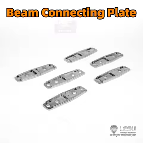 Beam Connecting Plate Stainless Steel Silver For 1/14 Tamiya RC Scania 770S MAN Benz VOLVOO Lesu Act