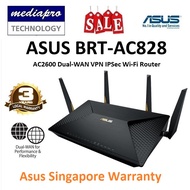 ASUS BRT-AC828 AC2600 Dual-WAN Business VPN Wi-Fi 8-por Gigabit Router, LAN Link Aggregation - 3 Year SG Asus Warranty