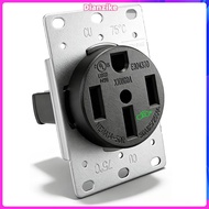 50 Amp EV Charger Outlet, NEMA 14-50R EV Charging Receptacle Heavy Duty, 3-Pole 4-Wire 125/250V Flus