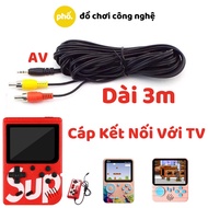 Av Cable For Game Console Tv Connection - 3 Meters Long - 2 Lotus Heads - 2.5mm AV Cable - Support SUP400, G5, G7.