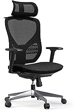 Ergonomic Office Chair - Sedentary Comfort Boss Chair Breathable Mesh Executive Meeting Chairs with 3D Armrest,Headrest Support,Adjustable Lumbar Support/1657 (Color : Sponge, Size : Aluminum alloy
