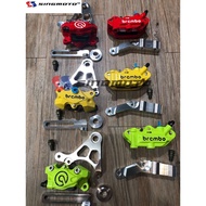 Brembo Front Rear CNC Caliper P34 4pot+2pot Complete Set with Bracket Y15ZR ysuku y15