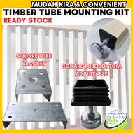 🔥Timber Tube Mounting Kit🔥 Square Tube Bottom Adjustable Stand Square Tube Bracket Timber Tube Compo