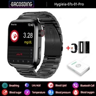 Noninvasive Blood Sugar Smart Watch Health Blood Lipid Uric Acid Monitor ECG+PPG Sport Watch Smart B