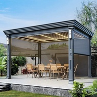 Gazebo Taman Gazebo Kalis Hujan Gazebo Elektrik Pintar Gazebo Rumah Sunshade Aluminium Aloi Aluminiu