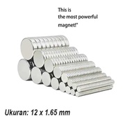 Digap Round Magnet Powerful Neodymium NdFeB N24 12x1.65mm 100 PCS - YN35