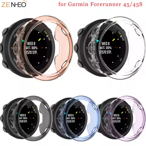 For Garmin forerunner 45 45S TPU protector Case replacement Accessories For Garmin forerunner 45 45S