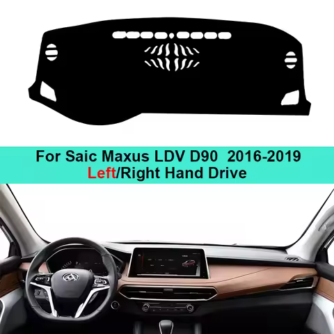 2 Layer Car Dashboard Cover Carpet Dashmat For Saic Maxus LDV D90 2016-2019 LHD RHD Dash Mat Cushion