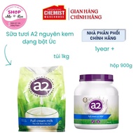 A2 FULL CREAM Powdered Milk CAN 900g - A2 FULL CREAM and Skimmed 1kg Bag - Delicious Milo 850mg to g