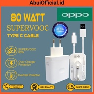 Charger Casan Oppo Reno 8 8t 9 10 11 12 13 14 Pro 5G Original 80 Watt 80W Super Vooc USB TYPE C