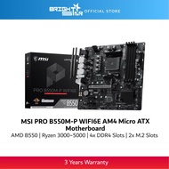 MSI PRO B550M-P WIFI6E AM4 Micro ATX Motherboard
