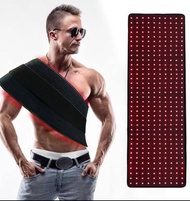香港插頭 亞馬遜熱賣 1080顆醫療級LED 頂配版 理療燈 三芯片設計(360粒 660nm+720 粒850nm LED) 紅外線腰帶 紅光腰帶 紅光治療 升級版大條 產後收腹 送尼龍魔術貼長帶 