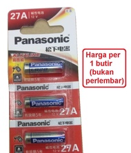 Baterai Panasonic 27A Alkaline 12v L828 Original - Battery Batre Batrai Batrei Panasonik A27 Alkalin