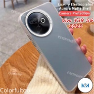 KK For Vivo Y39 5G 2025 Luxury Metallic Aurora Skin Matte Casing For Vivo Y39 5G VivoY39 39Y Y29 Y 3