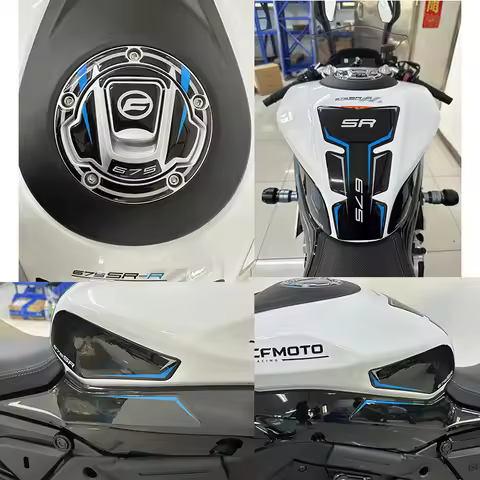 Motorcycle Fuel Tank Pad Sticker 3D Protector Decals Kit Waterproof Accessories For CF Moto 675 SR 6