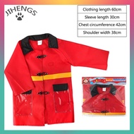 JIHENGS Kids Firefighter Costume Tool Costume Role Play Suit Fireman Dress Up Outfit Hat Fire Exting