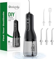 OasiSmile Electric Wireless Oral Irrigator Test Winner 2026: 300 ml Water Tank, 4 Modes & 5 Nozzles,