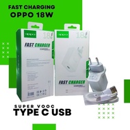 Fullset Charger OPPO 18W Type-C Fast Charging