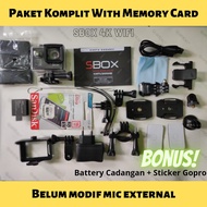 Kogan SBOX 4K Ultra Wifi Sport Cam Action Camera 4K Full HD Modif Mic External Kamera Aksi