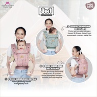 Mom's Baby Carrier SSC M-Shape 3 in 1 Adventure MBG 2070 - Hip-Healthy Baby Carrier M-Shape 4-20kg +