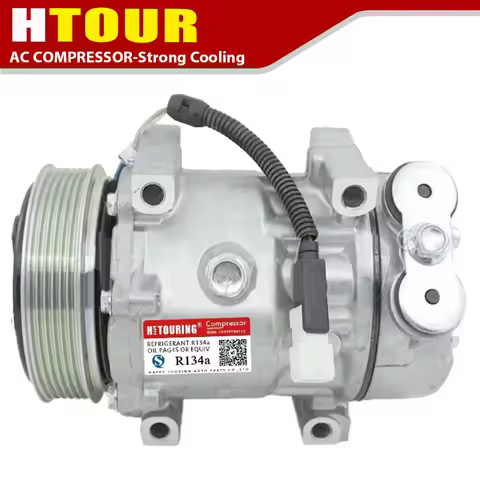 For sanden sd7v16 compressor for Peugeot 206 306 406 806 607 807 for Citroen C5 C8 9645306580 6453CL