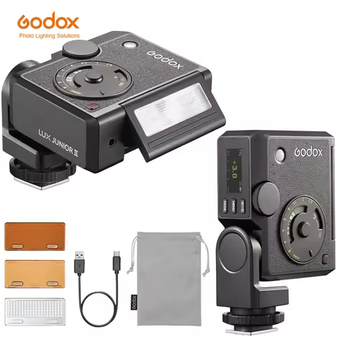 Godox Lux Junior II TTL Retro Flash GN18 1/8000s HSS for Street Portrait with Canon Nikon Sony Fuji 