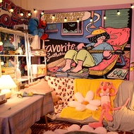 Gala Original Illustration Background Cloth Cartoon Bedroom Wall Hanging Tapestry Dormitory Renovati