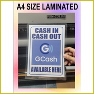 ♚ ▧ ◸ Gcash Tarpaulin for Cash in Cash out and Gcash Rates