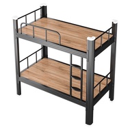 Brushed Top Structure Steel Closed Profile Lower Bunk Adult Bracket Simple Bedroom Double Iron Bed M