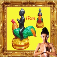 (SG555) Ai Kai riding chicken bucha 17cmx 14cm 爱凯泰国佛牌 Thai Amulet Wat Chedi +