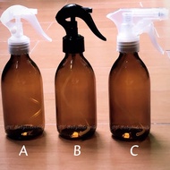 Amber GLASS Spray BOTTLE 200ml Amber GLASS BOTTLE TRIGGER Spray GLASS BOTTLE with TRIGGER Spray Cap