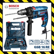 BOSCH GSB16RE Impact Drill 750w (WITH 100 PCS ACCESSORIES) / Gerudi impak GSB 16 RE