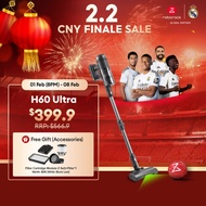 Roborock 210AW Cordless Vacuum Cleaner H60 Ultra | Anti-Tangle | Green Light Dust Detection EU 2 Pin