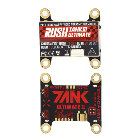 RUSHFPV RUSH Tank III Ultimate VTX 5.8G 48CH RaceBand Pitmode 25mW 200mW 500mW 800mW Adjustable FPV 