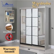 (siap pasang)Mesra- wardrobe 5x7 / wardrobe / 5x7 almari baju / 5x7 wardrobe / cabinet / almari baju
