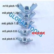 Wingnut m5 wing nut m5 butterfly nut m5 bolt 8 nut 8 butterfly nut 5mm nut without bolt wrench8 m5x0