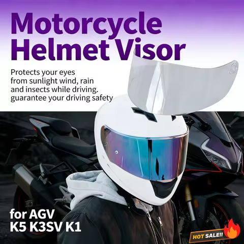 Full Face Helmet Visor Lens Anti-fog Moto Windshield Capacete Motorbike Helmet Discoloration Lens fo