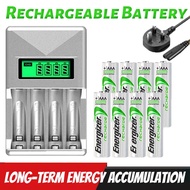 Free battery storage🔥Charger rechargeable battery AA/AAA energizer battery rechargeable bateri aa re