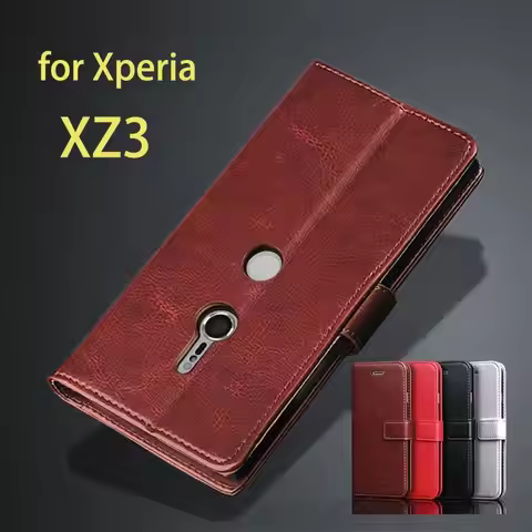 XZ3 Luxury Wallet Case for Sony Xperia XZ3 Case Flip Leather Phone Cover Card Holder Holster Phone S