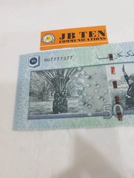 👍TenTen Comunication BANK NOTES NO SIRI NU 7777377 KOLEKSI WANG KERTAS ITEM RM50 KELUARAN BNM KONDIS