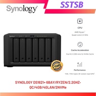 SYNOLOGY DS1621+ 6BAY/RYZEN/2.2GHZ‐QC/4GB/4GLAN/2NVMe