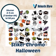 Halloween Chromo Stickers 2-4 cm (1 sheet A4)