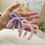 Crochet Bow Keychain