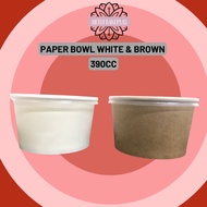 Paper Bowl White 390ml {50PCS} / Food Cup / Food Paper Cup / Bekas Kertas