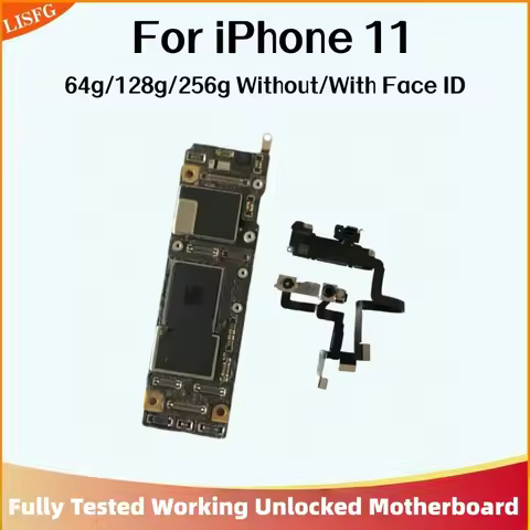 Fully Tested Motherboard For iPhone 11 64gb 128gb 256gb Unlcoked Mainboard With Face ID Clean ICloud
