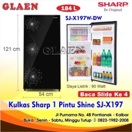Kulkas Sharp Shine 1 Pintu Tinggi SJ-X197W | Lemari Es Sharp SJ_X197W