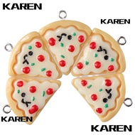 KAREN1 Pizza Charms, 0.93 inch(23.5mm) wide Resin 30Pcs, Smooth and comfortable to touch 1.16 inch(2