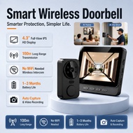 Wireless Doorbell Video Doorbell Camera intercom and Screen for home Infrared Night Version Two-Way 