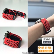 สายยางซิลิโคนระบายอากาศสำหรับนาฬิกา Garmin Forerunner 255/245/265 ทนต่อเหงื่อและน้ำสำหรับผู้เล่นกีฬา